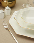 KARACA SERVICE DE TABLE FINE PEARL QUARTZ GOLD 62 PIECES