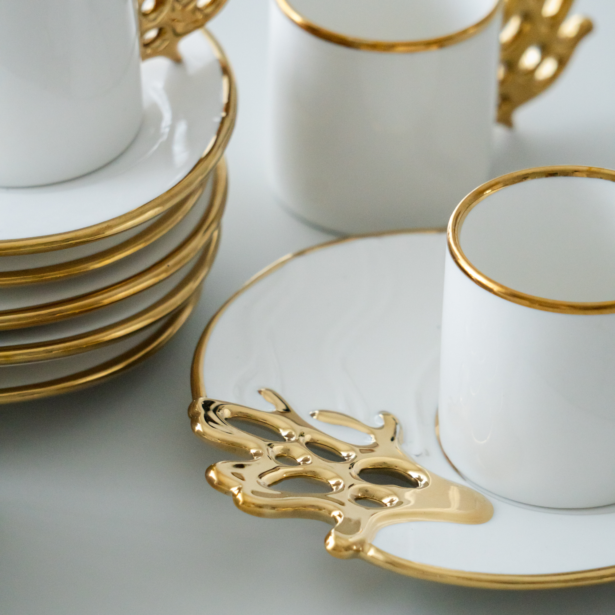 KARACA MERCAN COFFEE SET 12 PIECES FOR 6 PEOPLE