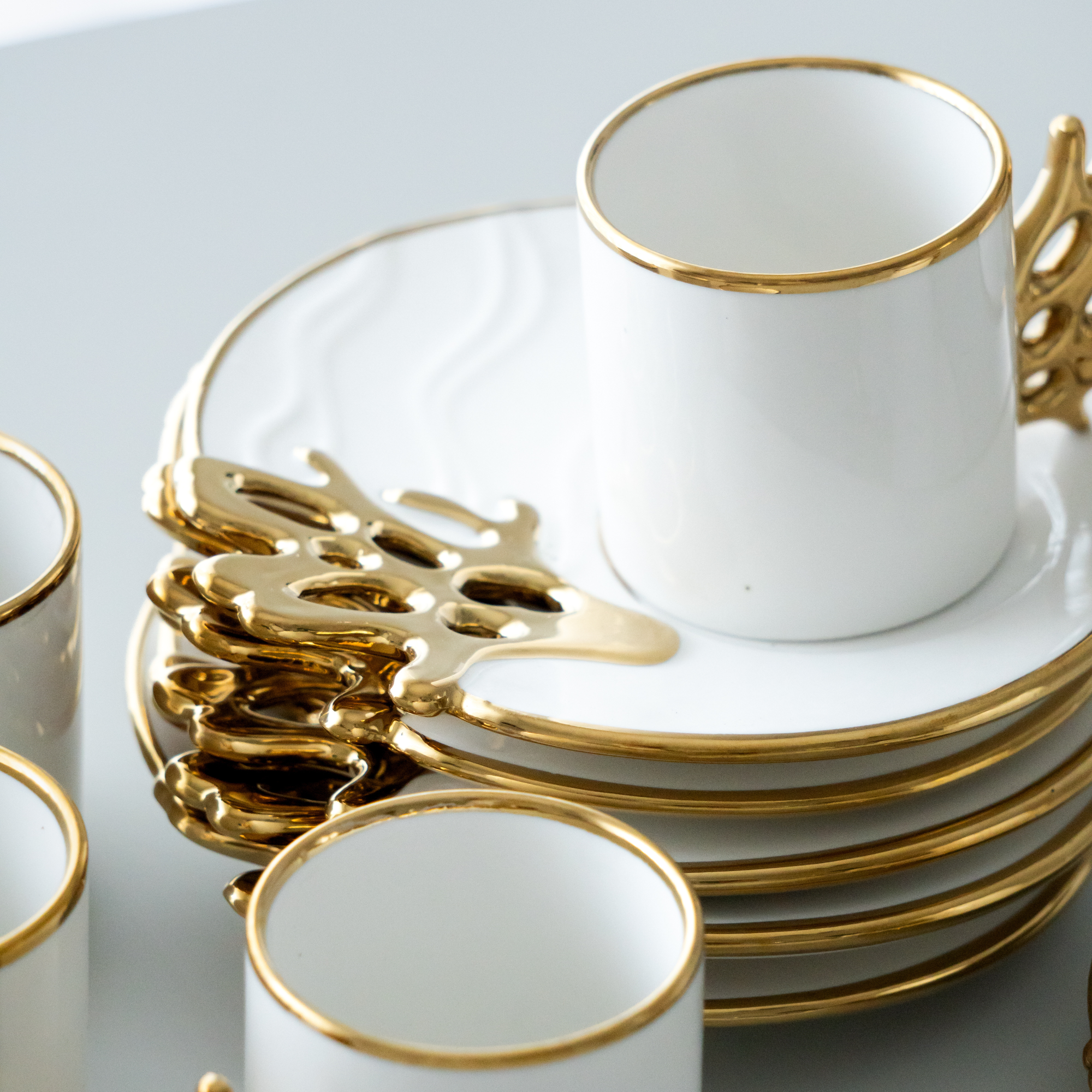 KARACA MERCAN COFFEE SET 12 PIECES FOR 6 PEOPLE