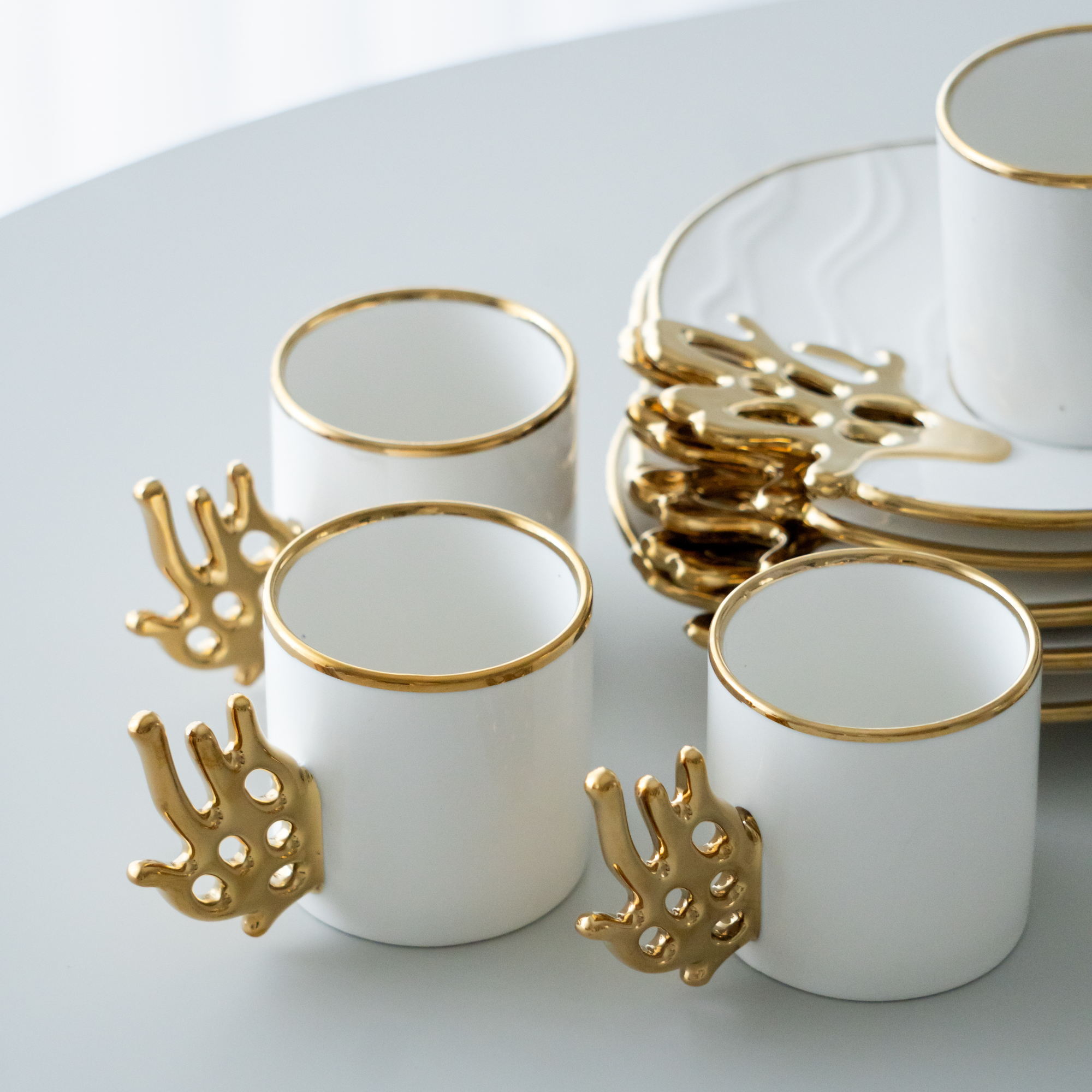 KARACA MERCAN COFFEE SET 12 PIECES FOR 6 PEOPLE