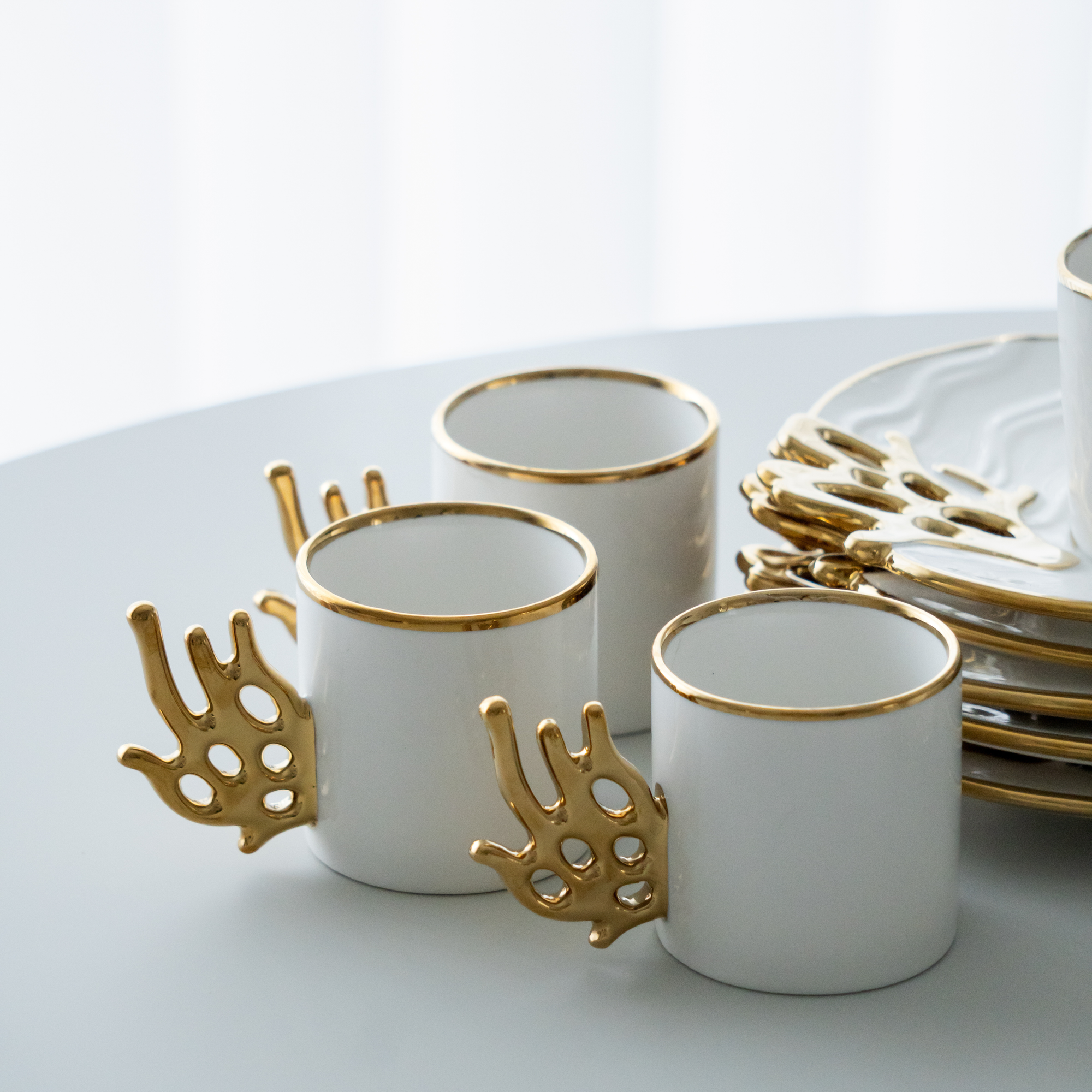 KARACA MERCAN COFFEE SET 12 PIECES FOR 6 PEOPLE
