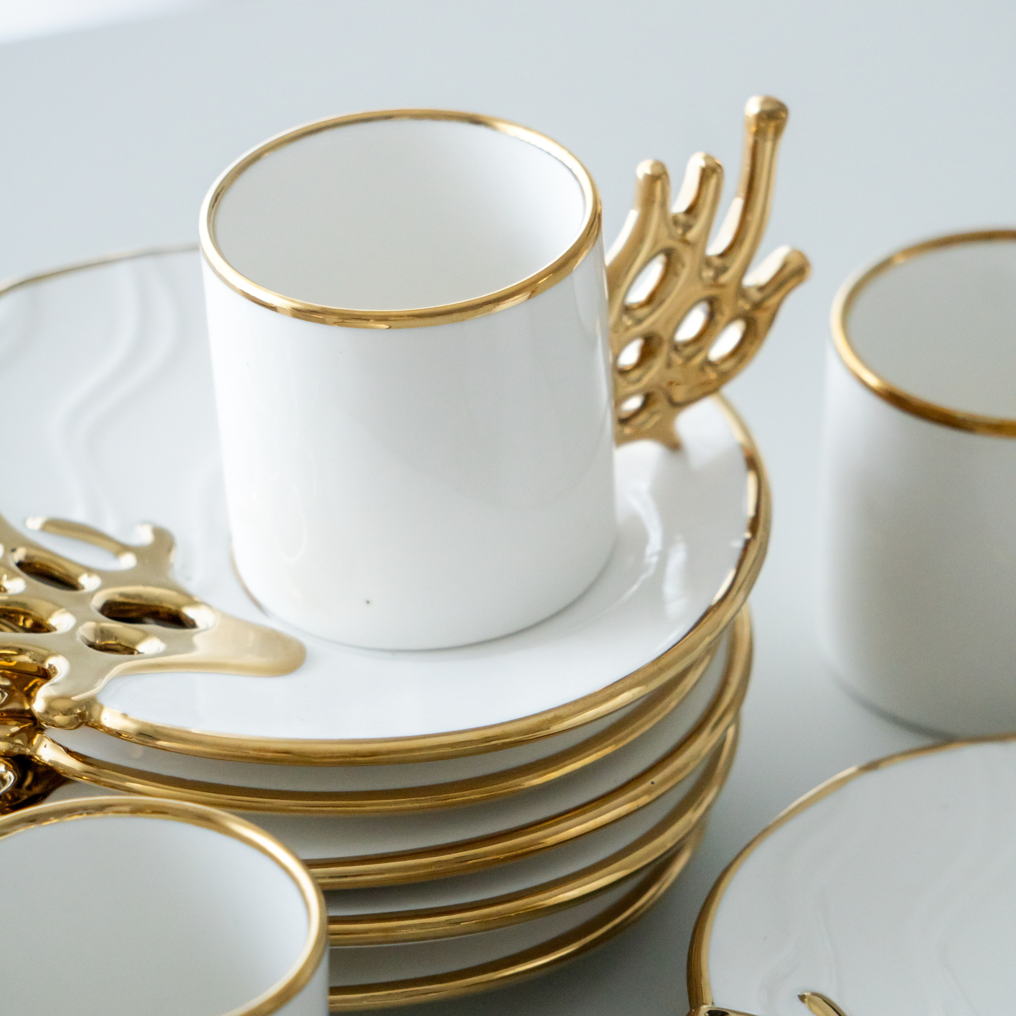 KARACA MERCAN COFFEE SET 12 PIECES FOR 6 PEOPLE