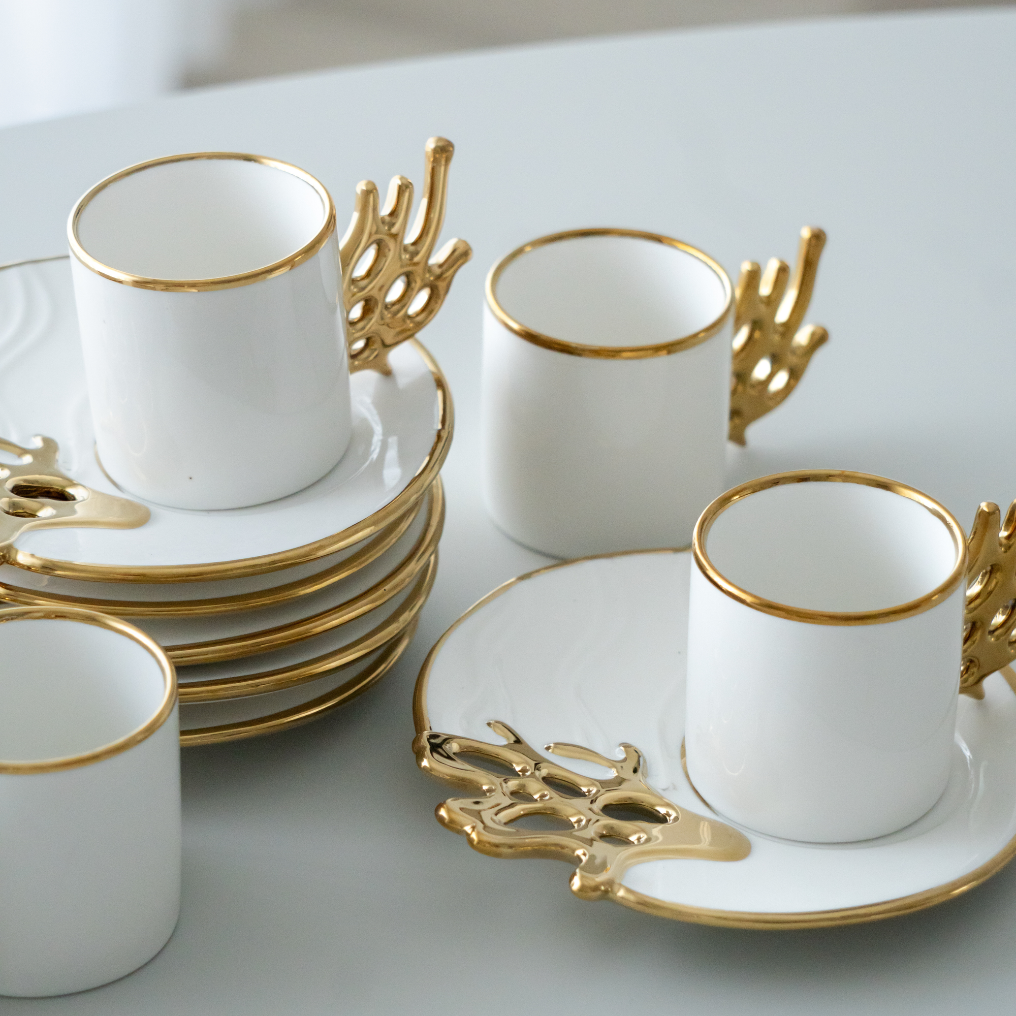 KARACA MERCAN COFFEE SET 12 PIECES FOR 6 PEOPLE