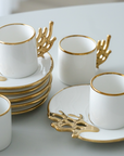 KARACA MERCAN COFFEE SET 12 PIECES FOR 6 PEOPLE
