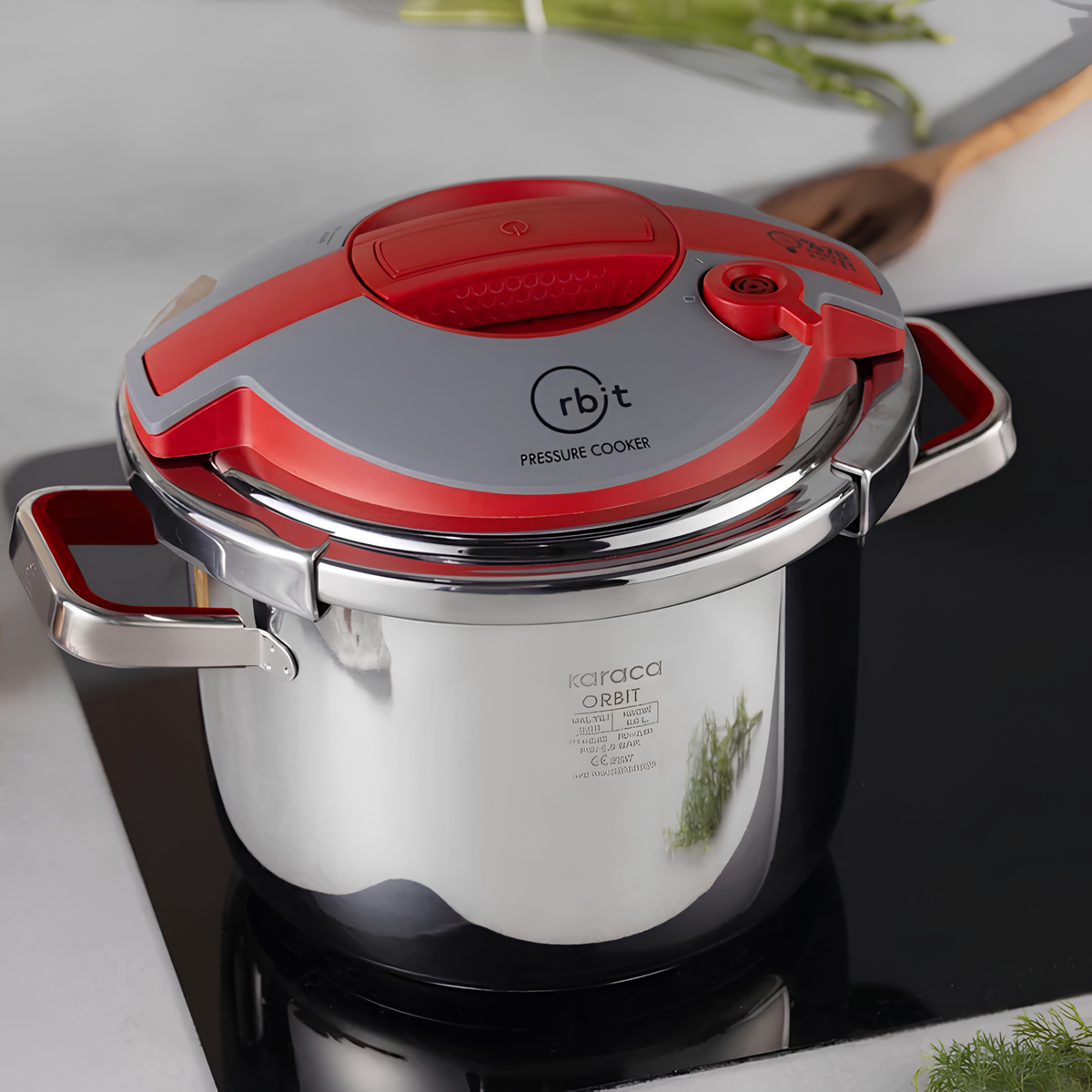 KARACA SET D'AUTOCUISEUR ORBIT RED | 6 + 8 LITRES