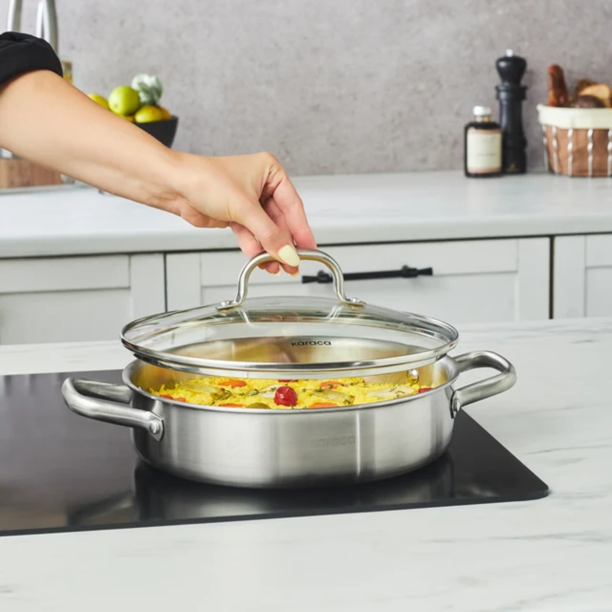 KARACA BATTERIE DE CUISINE POWER STEEL AKITA | 7 PIECES