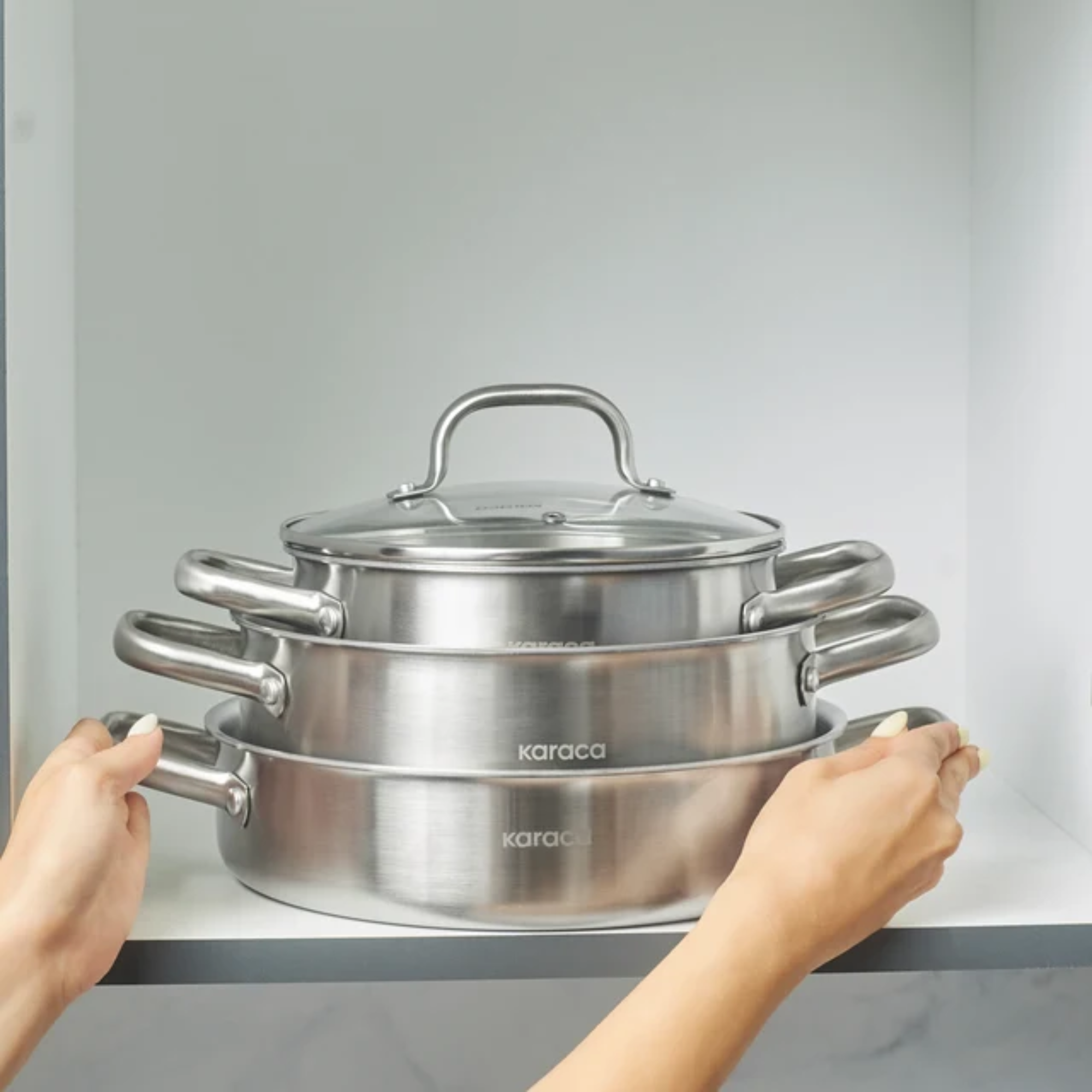 KARACA BATTERIE DE CUISINE POWER STEEL AKITA | 7 PIECES