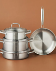 KARACA BATTERIE DE CUISINE POWER STEEL AKITA | 7 PIECES