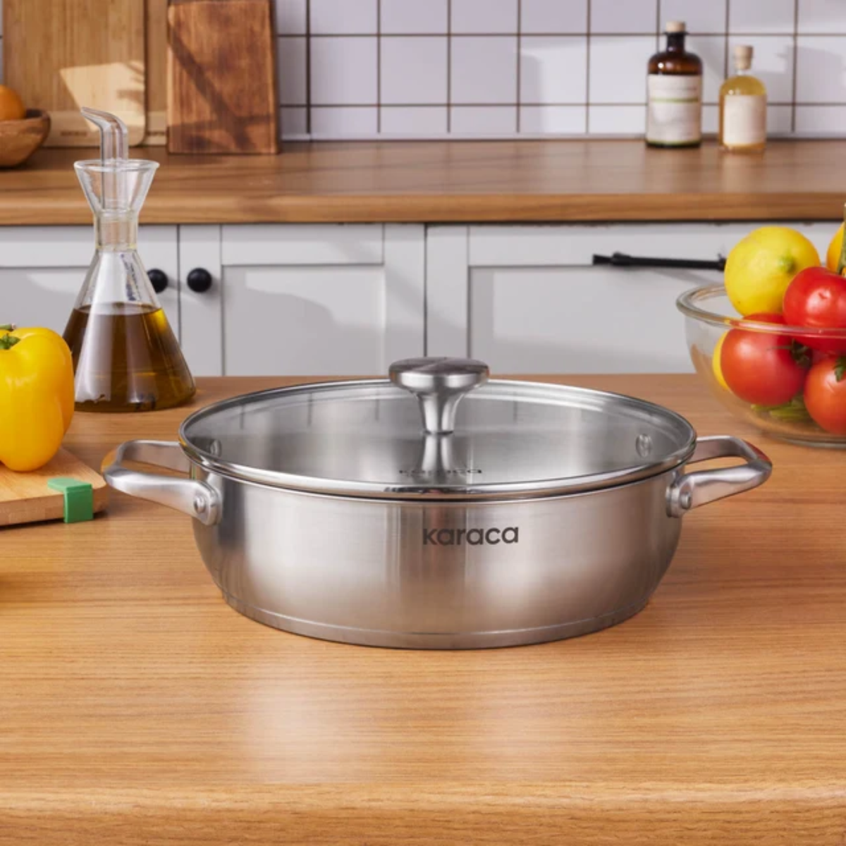 KARACA CASSEROLE BASSE ELITE STEEL | 26CM | 3.4L
