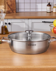 KARACA CASSEROLE BASSE ELITE STEEL | 26CM | 3.4L