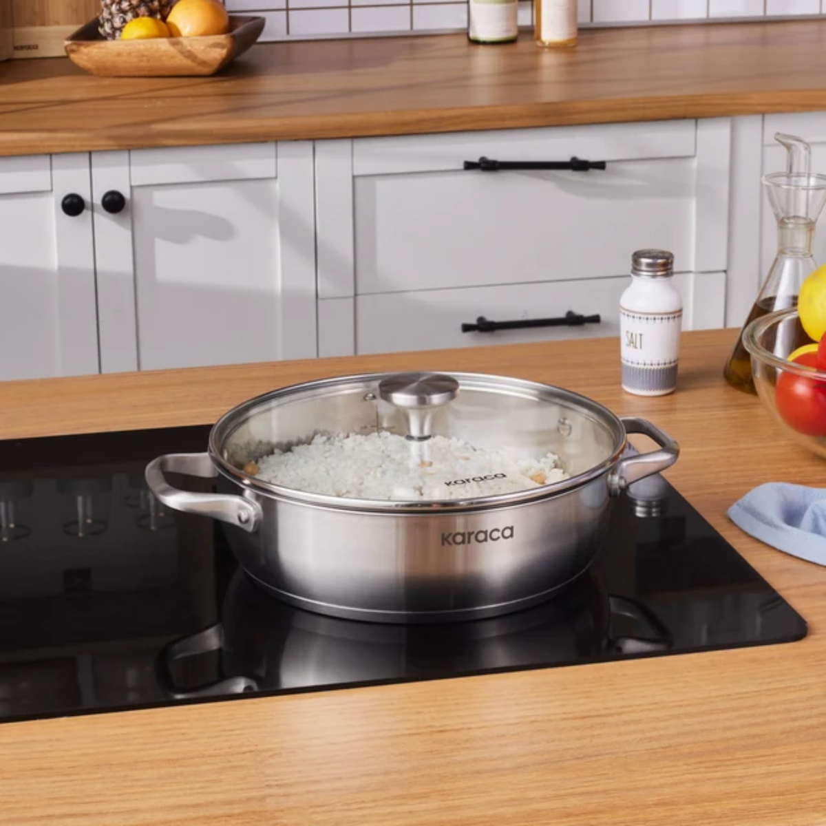 KARACA CASSEROLE BASSE ELITE STEEL | 26CM | 3.4L