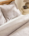 KARACA ENSEMBLE DE COUVRE LIT LEAN GRIS | 230X240CM | 3 PIECES