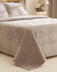 KARACA ENSEMBLE DE COUVRE LIT LEAN GRIS | 230X240CM | 3 PIECES