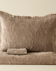 KARACA ENSEMBLE DE COUVRE LIT AUDREY GRIS | 230X240CM | 3 PIECES