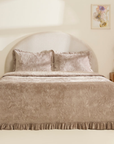 KARACA ENSEMBLE DE COUVRE LIT AUDREY GRIS | 230X240CM | 3 PIECES