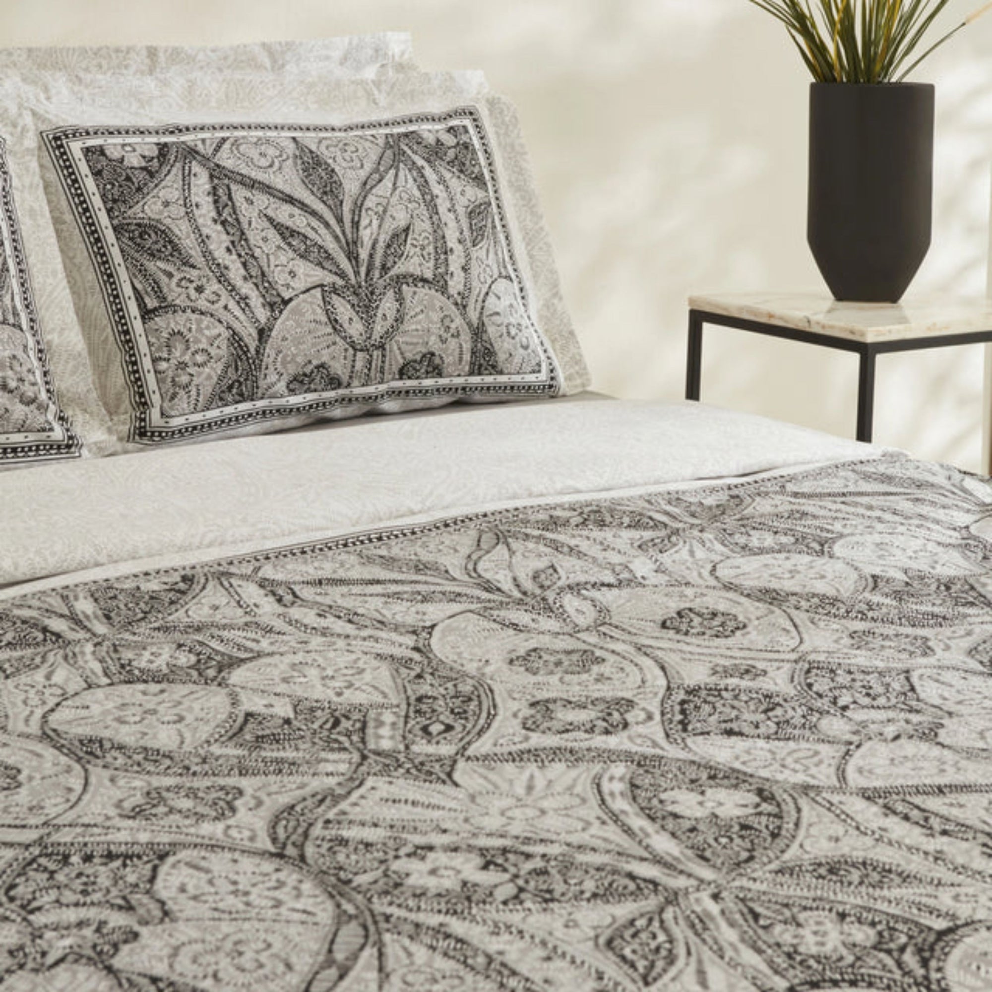 KARACA PARURE DE HOUSSE DE COUETTE SANTI PERCALE | 200X220CM