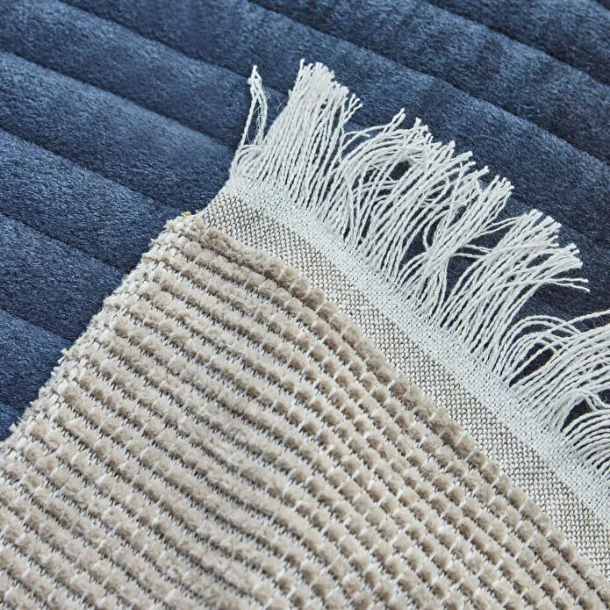 KARACA PARURE DE LIT PAVO BLUE | 6 PIECES