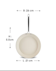 KARACA POELE SWISS CRYSTAL ALMOND CREAM | 26CM
