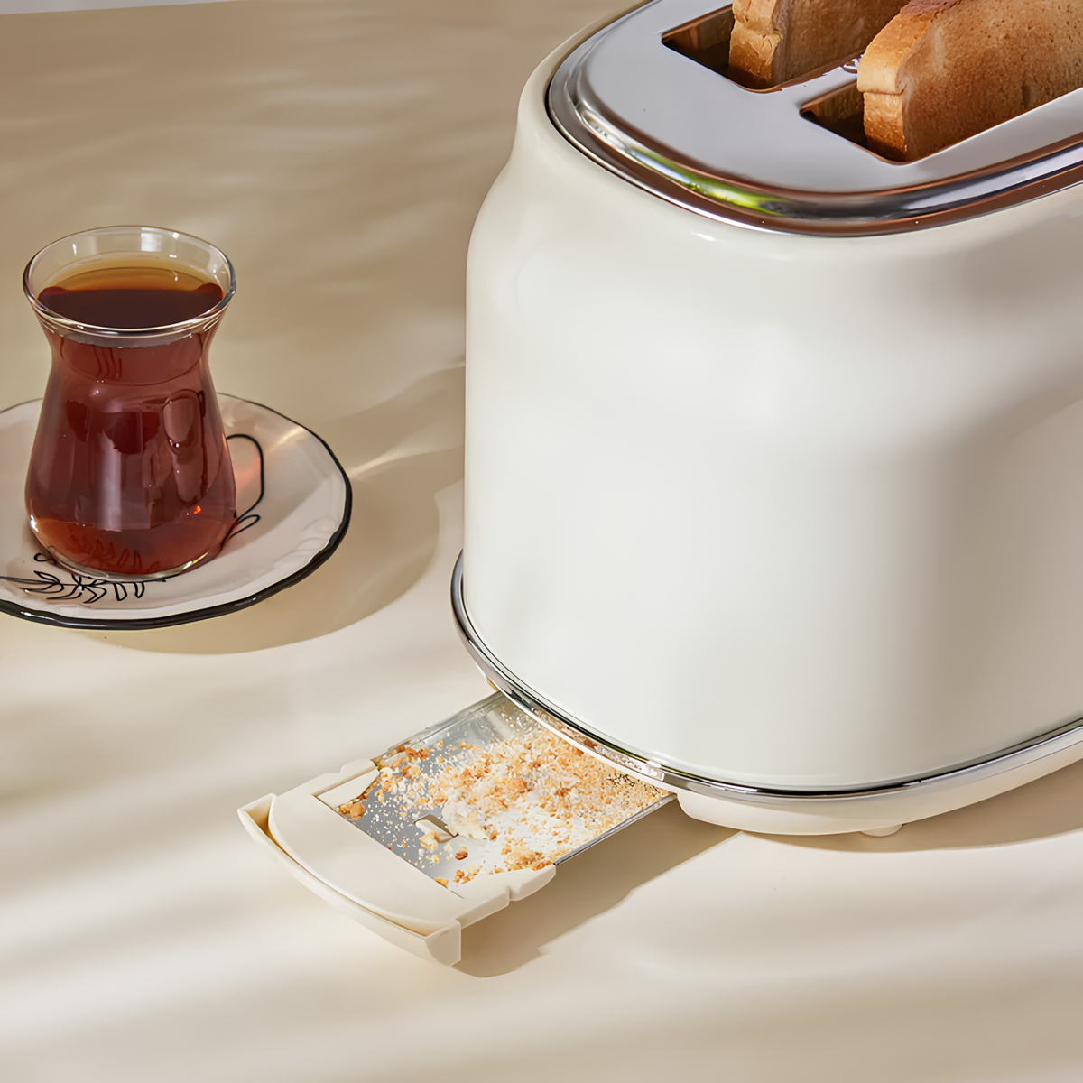 KARACA TOASTER GRILLE PAIN | 2 TRANCHES | RETRO CREME