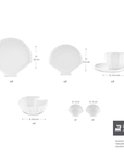 KARACA SERVICE A BRUNCH OSTRA | 34 PIECES | 6 PERSONNES