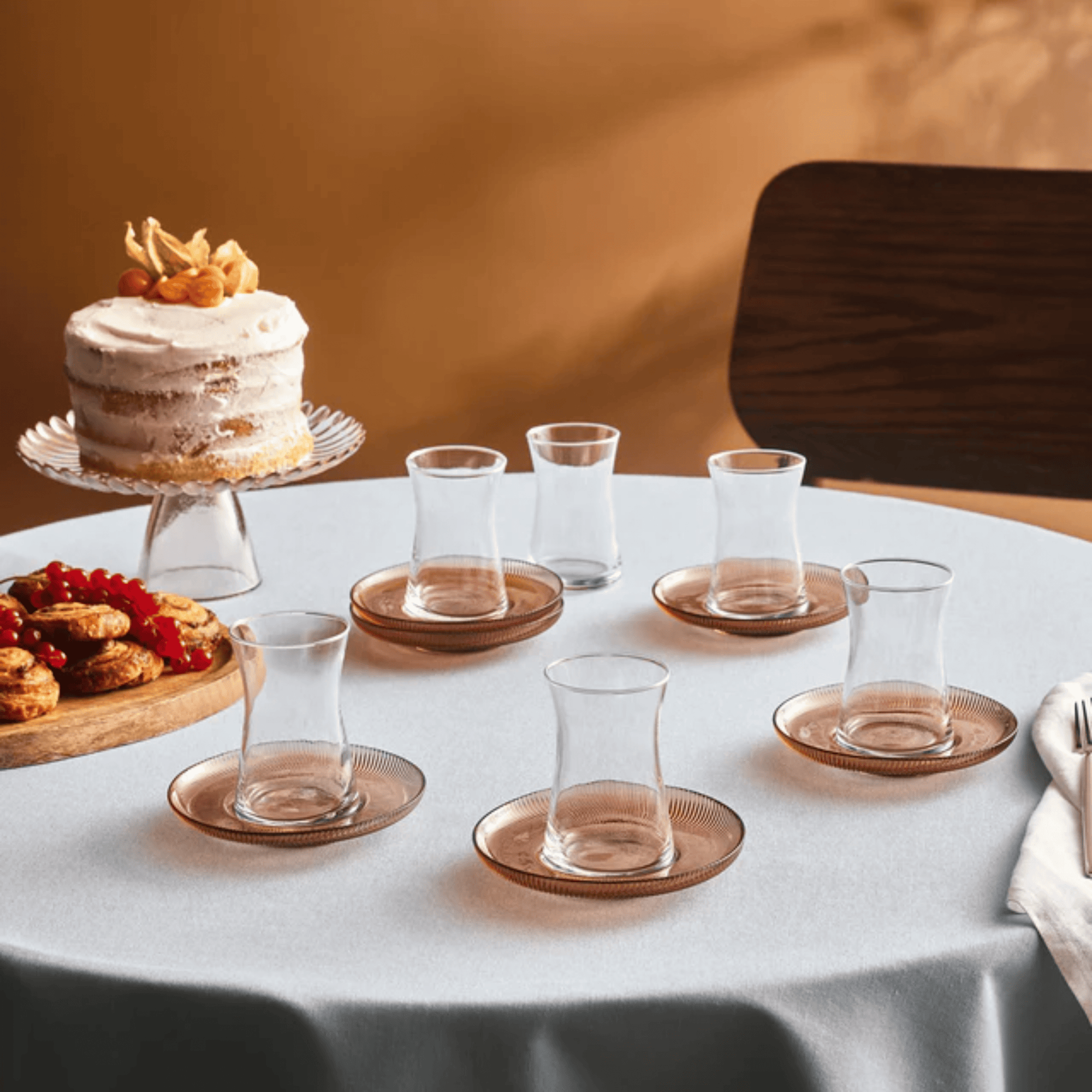 KARACA SERVICE A THE JULIET MOCHA MOUSSE | 170ML | 12 PIECES | 6 PERSONNES
