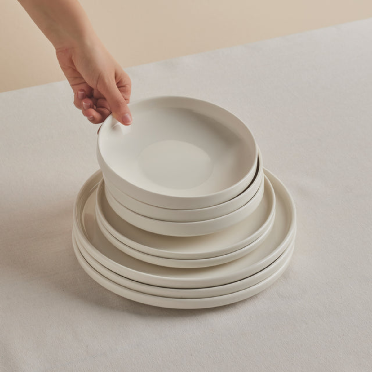 KARACA SERVICE DE TABLE BONE FELIX XL | 18 PIECES | 6 PERSONNES