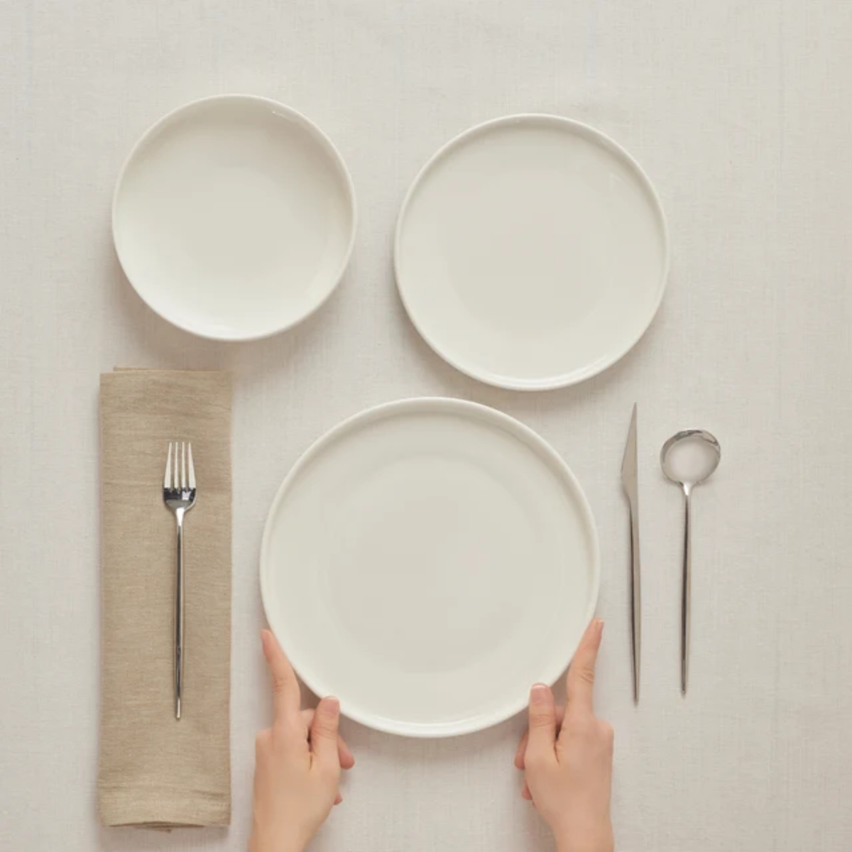 KARACA SERVICE DE TABLE BONE FELIX XL | 18 PIECES | 6 PERSONNES