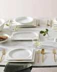 KARACA SERVICE DE TABLE FINE PEARL EXTRA NISH | 58 PIECES | 12 PERSONNES