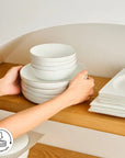 KARACA SERVICE DE TABLE FINE PEARL EXTRA NISH | 58 PIECES | 12 PERSONNES