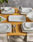 KARACA SERVICE DE TABLE FINE PEARL NEKLUS | 58 PIECES | 12 PERSONNES