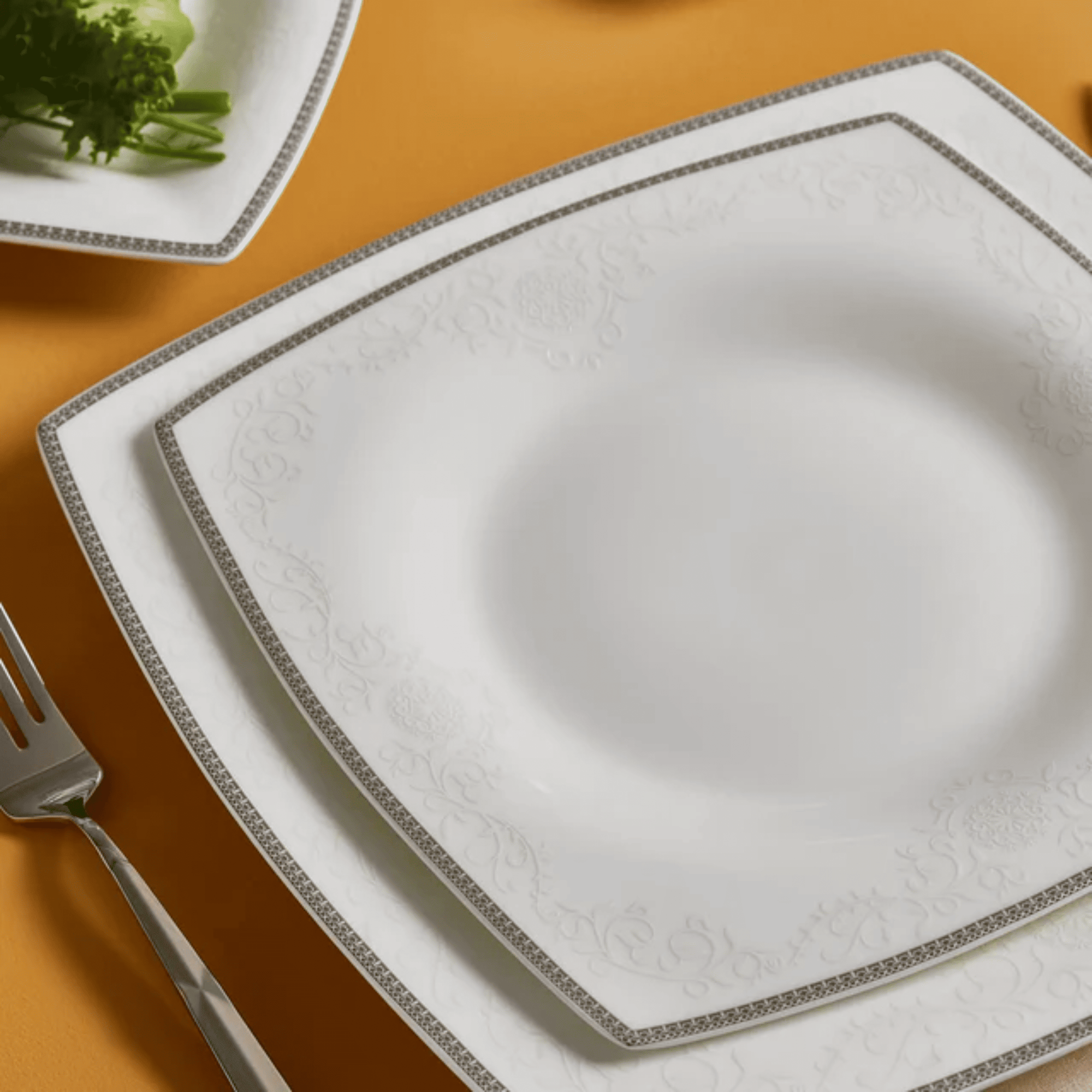 KARACA SERVICE DE TABLE FINE PEARL NEKLUS | 58 PIECES | 12 PERSONNES