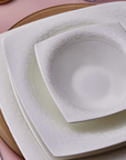 KARACA SERVICE DE TABLE FINE PEARL ROMA | 58 PIECES | 12 PERSONNES