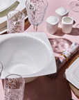 KARACA SERVICE DE TABLE FINE PEARL ROMA | 58 PIECES | 12 PERSONNES