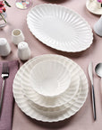 KARACA SERVICE DE TABLE UMBRELLA WHITE | 53 PIECES | 12 PERSONNES