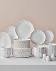 KARACA SERVICE DE TABLE UMBRELLA WHITE | 53 PIECES | 12 PERSONNES