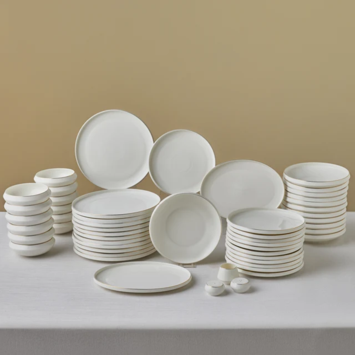 KARACA SERVICE DE TABLE BONE ARIS | 53 PIECES | 12 PERSONNES