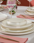 KARACA SERVICE DE TABLE BONE ARIS | 53 PIECES | 12 PERSONNES