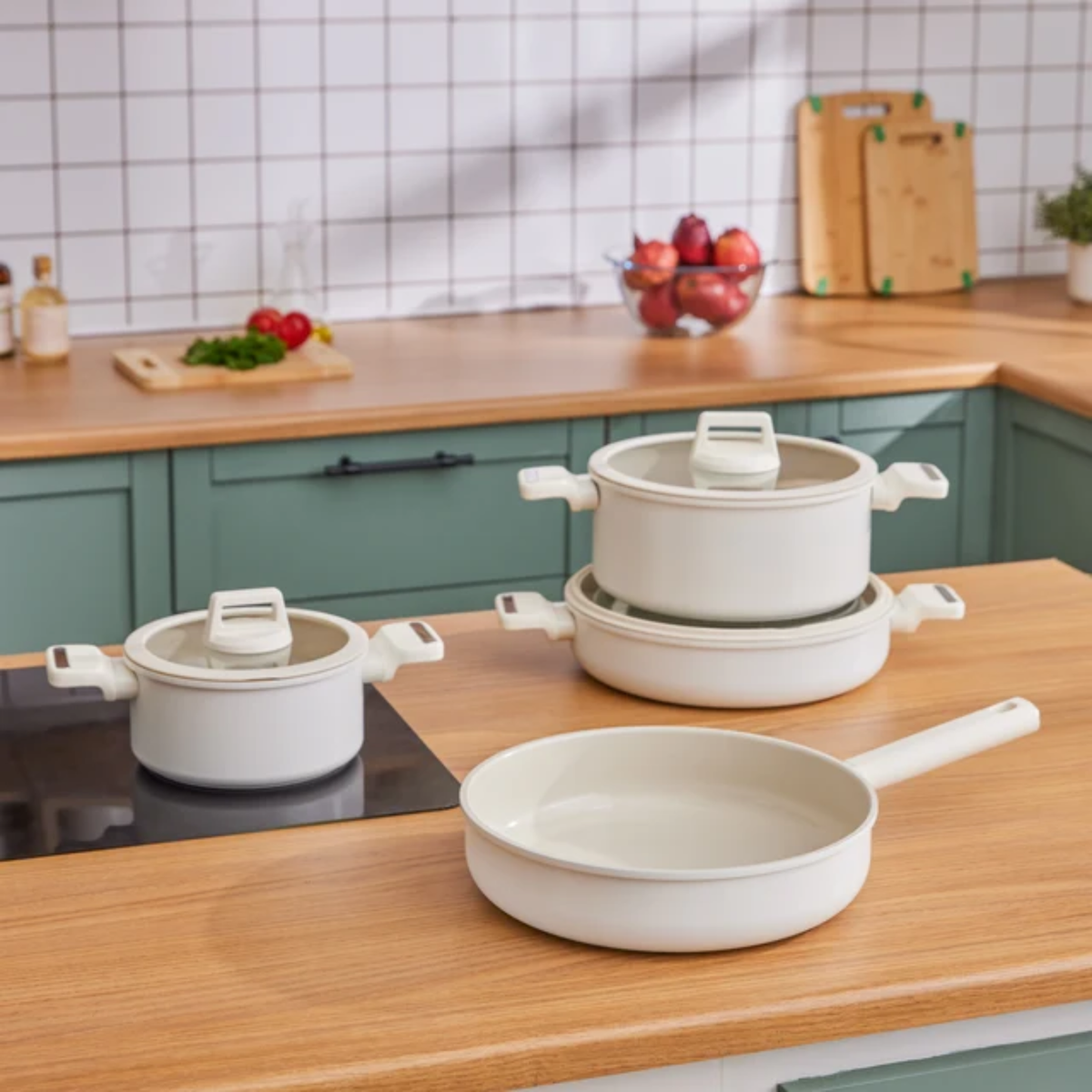 KARACA CERAMICA VALENTI 7 PIECES COOKWARE SET