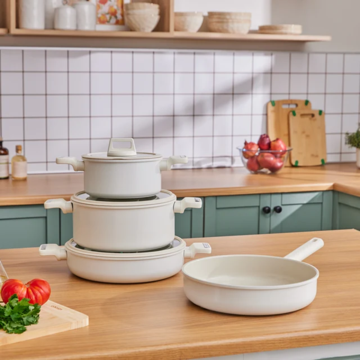 KARACA CERAMICA VALENTI 7 PIECES COOKWARE SET
