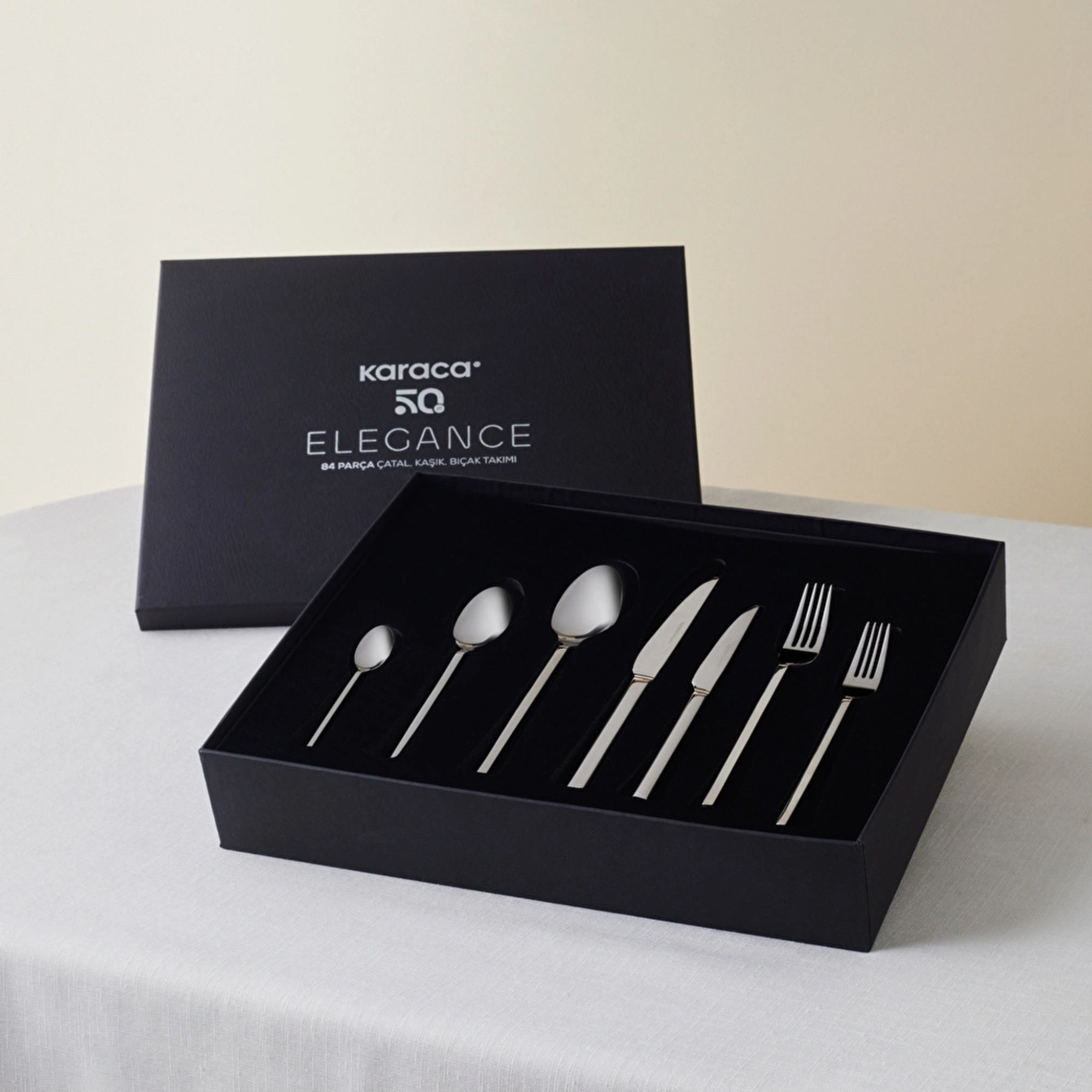 KARACA ENSEMBLE DE COUVERTS ELEGANCE PALLAS | 84 PIECES | 12 PERSONNES