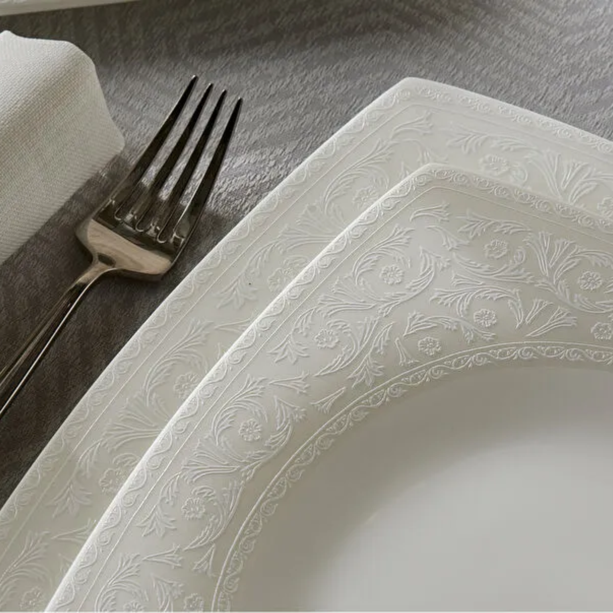 KARACA SERVICE DE TABLE FINE PEARL ROMA | 58 PIECES | 12 PERSONNES