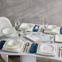 KARACA SERVICE DE TABLE FINE PEARL AGATE GOLD | 62 PIECES | 12 PERSONNES
