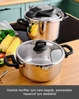 KARACA AUTOCUISEUR PERFECT GREY 4+6LITRES