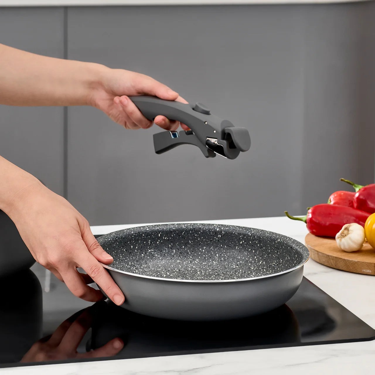 KARACA BATTERIE DE CUISINE COMFORT AMOVIBLE | 6 PIECES