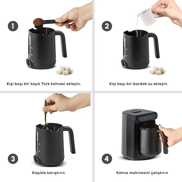 KARACA MACHINE A CAFE HATIR KOZ SHINY BLACK