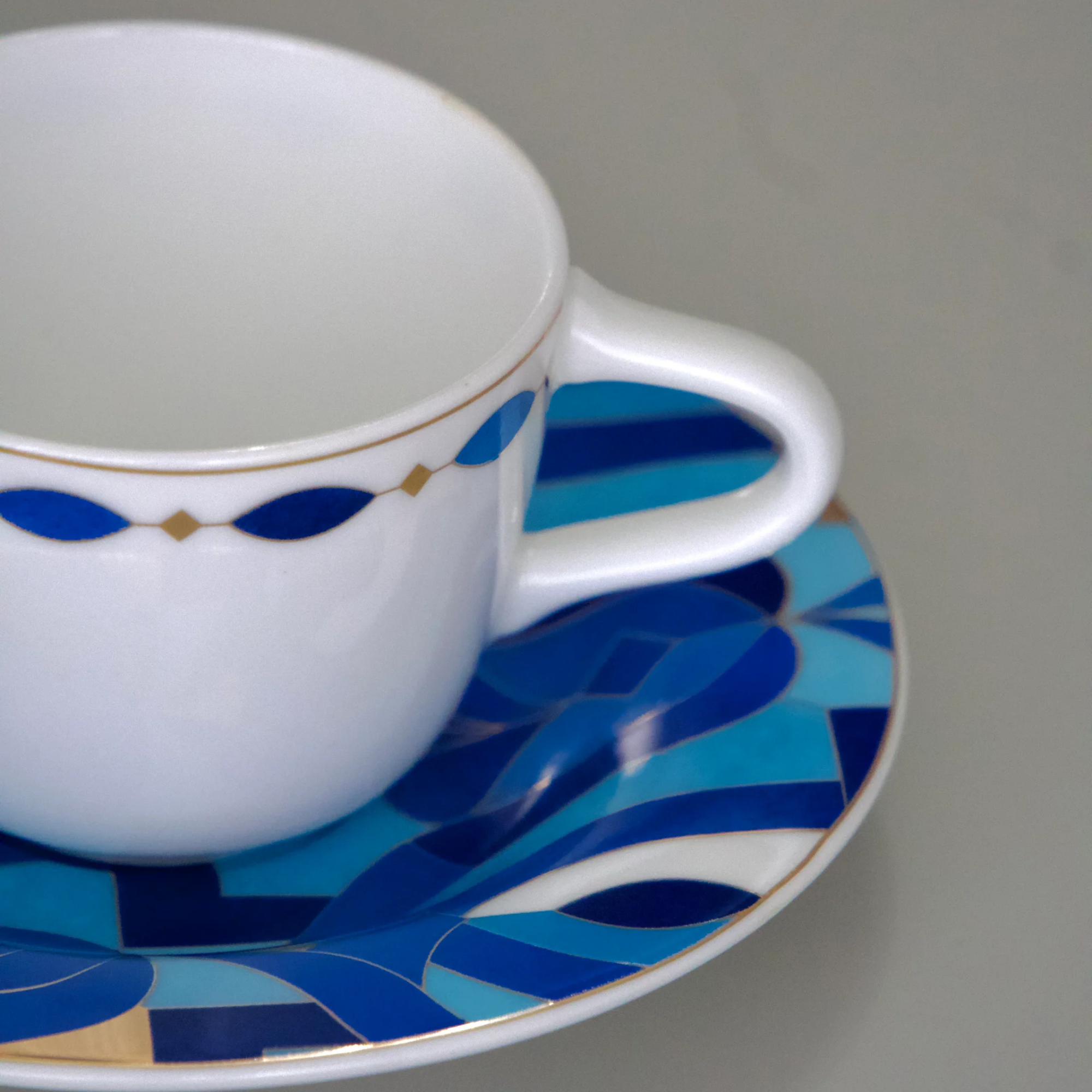 KARACA FINE PEARL AZUR 12 PIECE COFFEE SET FOR 6 PEOPLE