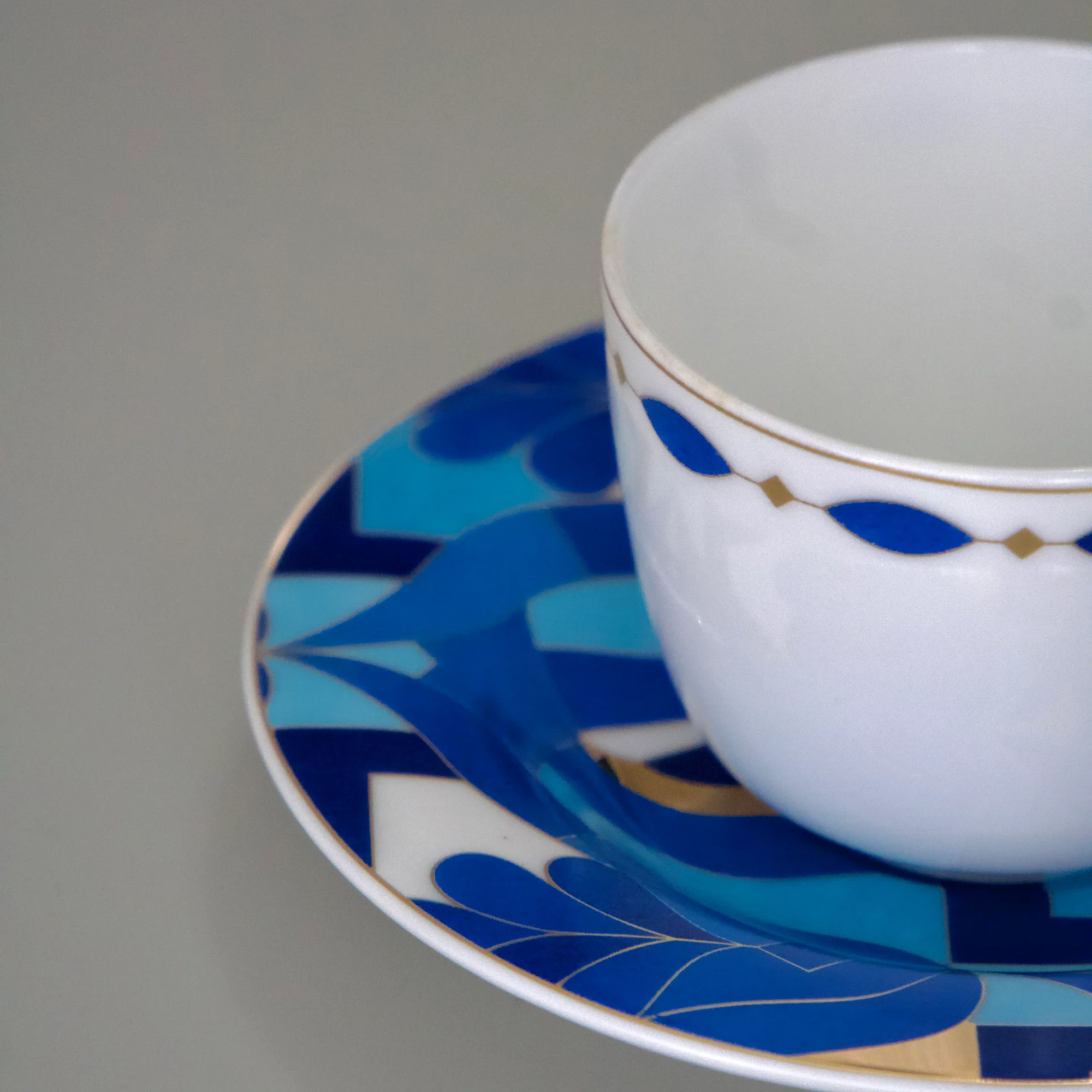 KARACA FINE PEARL AZUR 12 PIECE COFFEE SET FOR 6 PEOPLE