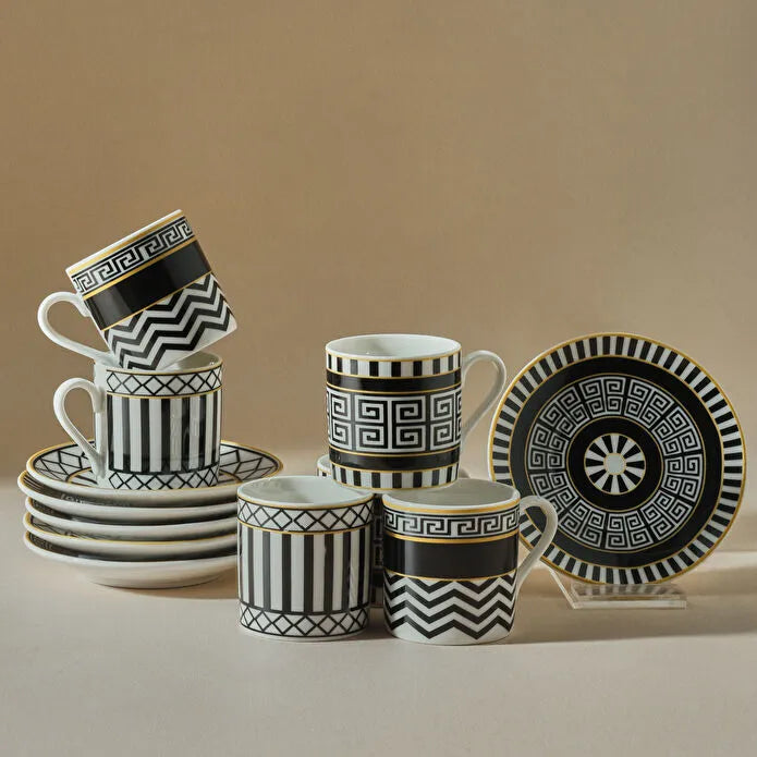 KARACA HELENISTIC 6-PERSON COFFEE SET
