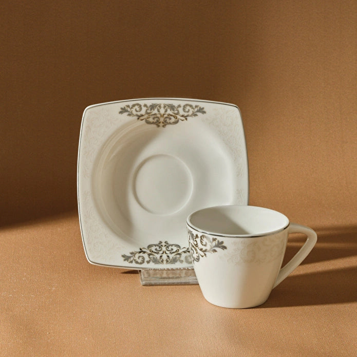 KARACA NAZENDE 12-PIECE COFFEE SET FOR 6 PEOPLE