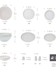 KARACA STREAMLINE NEW SUNSET GOLD 59-PIECE 12-PERSON DINNERWARE SET